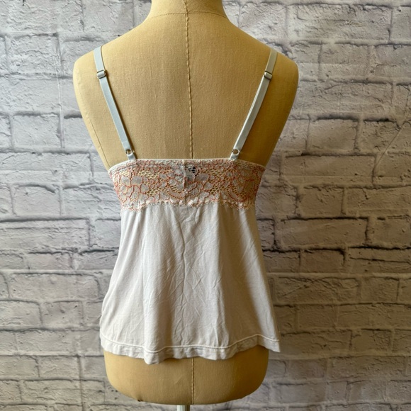 Cosabella Ice Blue/Light Gray Jersey Knit and Lace Camisole Women's Size Medium - Picture 5 of 10
